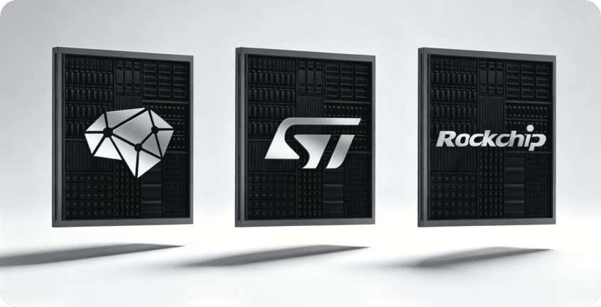 可選算力晶片:ST、Rockchip 等
